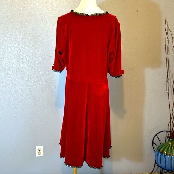 Sourpuss women’s red velvet vivienne dress size XXXL - Picture 6 of 10